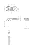 SPC+ (SP Connect+) Phone Mount Stem Mount Pro, SKU 53340
