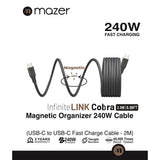 Mazer M-Cobra-C2240 / M-Cobra-C1240 InfiniteLink (1 meter / 2 meters) Cobra PD 240W USB C to USB C Magnetic Cable
