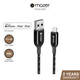 Mazer M-PL3Pro-A2L50 / A2L125 / A2L250 InfiniteLink Pro III 3.1A USB-A to Lightning Cable