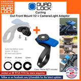 Quad Lock Out Front Mount V2 + Camera/Light Adaptor