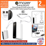 Mazer M-Ai-PC130L20-V7 (CCC Certified) PowerCharge PD 130W 20,000 mAh (Built-in USB-C Cable) Laptop Power Bank