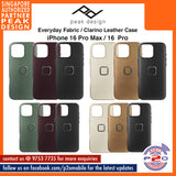 Peak Design Everyday Fabric / Clarino Leather Case for iPhone 16 Pro Max / iPhone 16 Pro