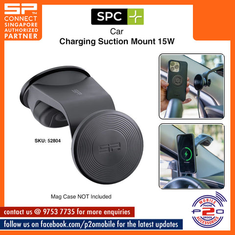 SPC+ (SP Connect+) Phone Mount Charging Suction Mount 1w, SKU 52804