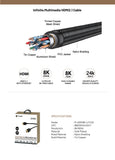 Mazer M-HDMI18K-UT220 Infinite.Multimedia HDMI to HDMI 8K Cable, 2m in length
