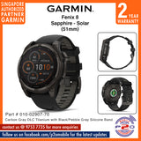 Garmin Fenix 8 (51mm) SAPPHIRE SOLAR Edition, Part # 010-02907-70