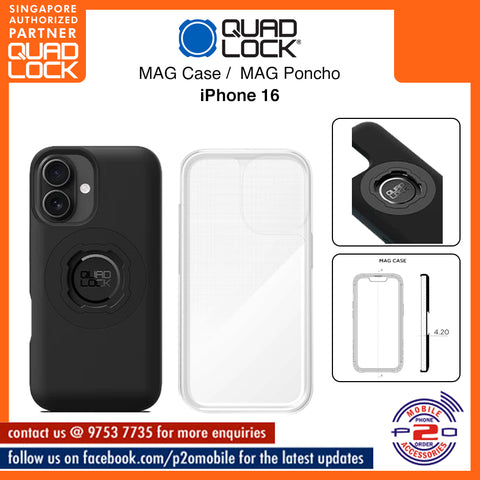 Quad Lock MAG Case / Quad Lock MAG Poncho for iPhone 16