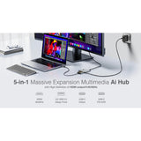 Mazer M-Ai-Hub70 / M-Ai-Hub71 / M-Ai-Hub72 InfiniteHub Ai USB C Hub 5-In-1 with Smart Display