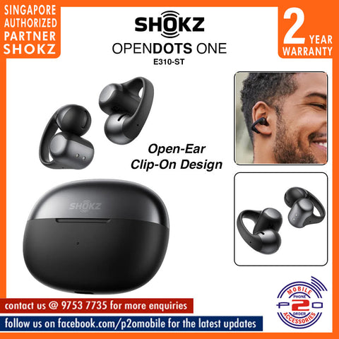 Shokz OpenDots ONE E310-ST Open-Ear Clip-On Design True Wireless Earbuds