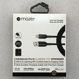 Mazer M-PL3Pro-A2L50 / A2L125 / A2L250 InfiniteLink Pro III 3.1A USB-A to Lightning Cable