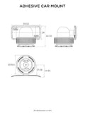 Quad Lock Car Adhesive Dash / Console Mount