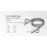 Mazer M-COBRA-C61Duo / M-COBRA-C62Duo (1 meter / 2 meters) InfiniteLink COBRA Q Magnetic Organizer 4-in-1 Fast Charging Cable 60W (Braided)
