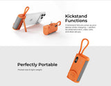 Mazer M-PC5.0W Pocket2 (CCC Certified) 5,000 mAh PD20W Built-in USB-C Port, USB-C Cable & iWatch Charger Power Bank