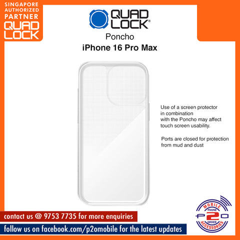 Quad Lock Case / Quad Lock Poncho for iPhone 16 Pro Max