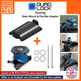 Quad Lock Stem Mount & Flat Bar Adaptor