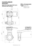 Quad Lock Motorcycle HandleBar Mount V2