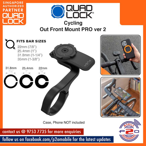 Quad Lock Cycling Out Front Mount Pro Ver 2