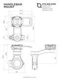 Quad Lock Motorcycle HandleBar Mount V2