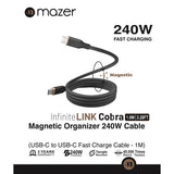 Mazer M-Cobra-C2240 / M-Cobra-C1240 InfiniteLink (1 meter / 2 meters) Cobra PD 240W USB C to USB C Magnetic Cable