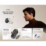 Shokz OpenFIT 2 Open-Ear Air Conduction Technology True Wireless Earbuds (Shokz OpenFit2)
