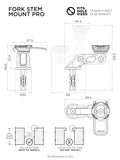 Quad Lock Motorcycle - Fork Stem Mount PRO