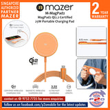 Mazer M-MagPad2 Qi2.2 Certified 25W Portable Charging Pad
