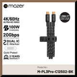 Mazer M-PL3Pro-C125G2 / M-PL3Pro-C250G2 InfiniteLink Pro III 100W USB-C to USB-C cable
