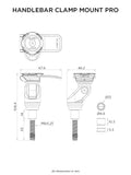 Quad Lock Motorcycle Handlebar Clamp Mount (PRO) / Handlebar Clamp Mount