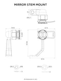 Quad Lock Scooter/Motorcycle - Mirror Stem Mount