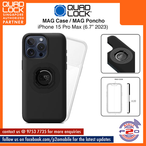 Quad Lock MAG Case / Quad Lock MAG Poncho for iPhone 15 Pro Max (6.7" 2023)