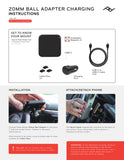 Peak Design Car Mount Charging 20mm Ball Adapter SKU # M-CM-AF-BK-1