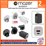 Mazer M-G35W-V5 GaNPrestige Mini 35W Wall Charger with Travel Pin