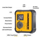 Hummer H10T Cordless Tyre Inflator Jump Starter + Power Bank 10000mAh