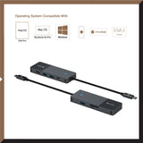 Mazer M-UC2MULTI7005 USB-C Multimedia Pro Hub 8-in-1 Black Edition