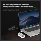 Mazer M-PC35LINK1035 PowerCharge 10000mAh PD35W with Built-in Dual USB-C Cables