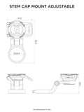 Quad Lock Cycling - Stem Cap Mount Adjustable
