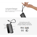 Mazer M-Ai-PC130L20-V7 (CCC Certified) PowerCharge PD 130W 20,000 mAh (Built-in USB-C Cable) Laptop Power Bank
