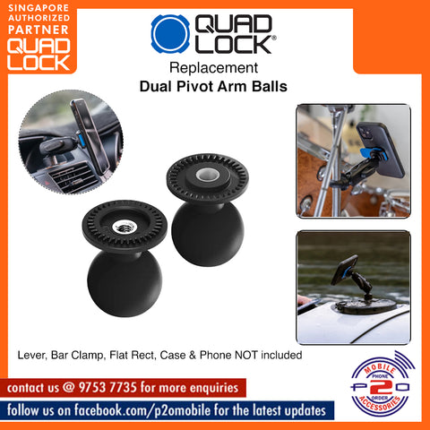 Quad Lock Replacement - Dual Pivot Arm Balls
