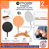 Mazer M-MagPad2 Qi2.2 Certified 25W Portable Charging Pad