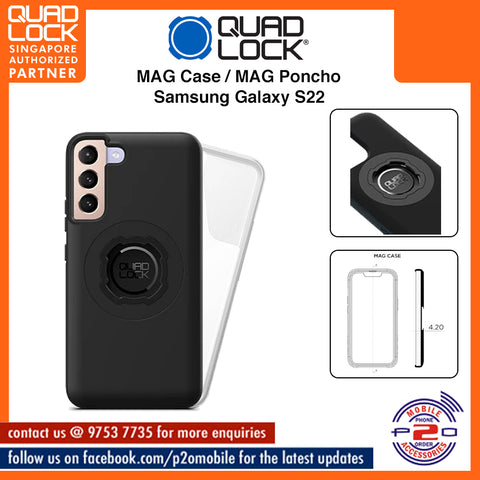 Quad Lock MAG case / MAG Poncho for Samsung Galaxy S22