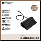 Mazer M-UC2MULTI8100 Infinite.Multimedia Pro 7-in-1 USB-C HDMI Data Port Hub