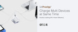 Mazer M-G100W-V5 GaNPrestige 100W Gan Wall Charger with 4 Travel Pins (4 Ports)