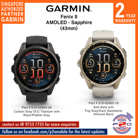 Garmin Fenix 8 (43mm) AMOLED SAPPHIRE Edition
