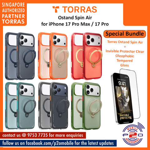 Torras Ostand Spin Air for iPhone 17 Pro Max / iPhone 17 Pro