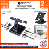 Mazer M-UC2MULTI8200 Infinite.Multimedia 8200 8-in-1 USB-C Hub & Tablet Stand