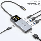 Mazer M-Ai-Hub70 / M-Ai-Hub71 / M-Ai-Hub72 InfiniteHub Ai USB C Hub 5-In-1 with Smart Display
