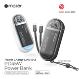 Mazer PowerCharge Link 1545 15000mAh PD45W Power Bank