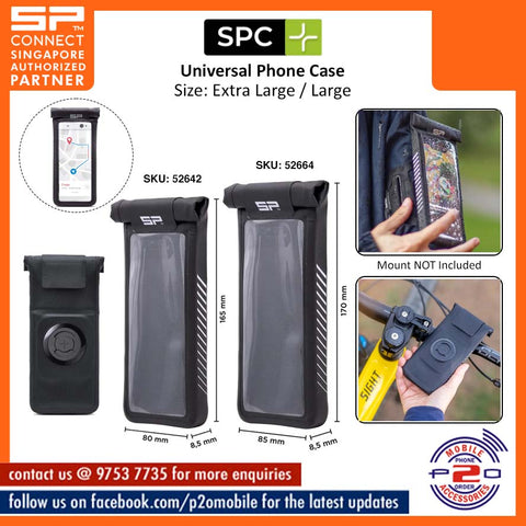 SPC+ (SP Connect+) Phone Mount Universal Phone Case, Size XL (SKU # 52664) / Size L (SKU # 52642)