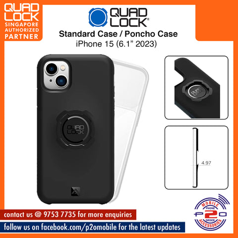 Quad Lock Case / Poncho for iPhone 15 (6.1" 2023)
