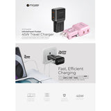 Mazer M-IFtravel545 InfiniteTravel Pocket 45W Universal Travel Charger with USB-C Ports