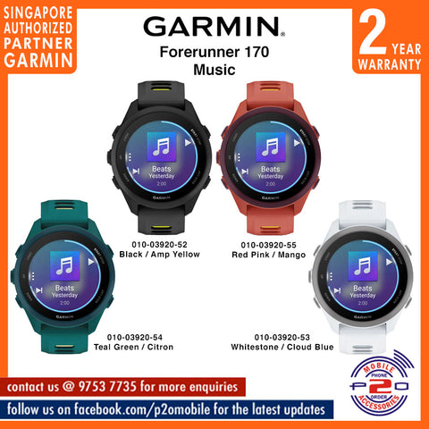 Garmin Forerunner 170 (Music) GPS Running Smartwatch